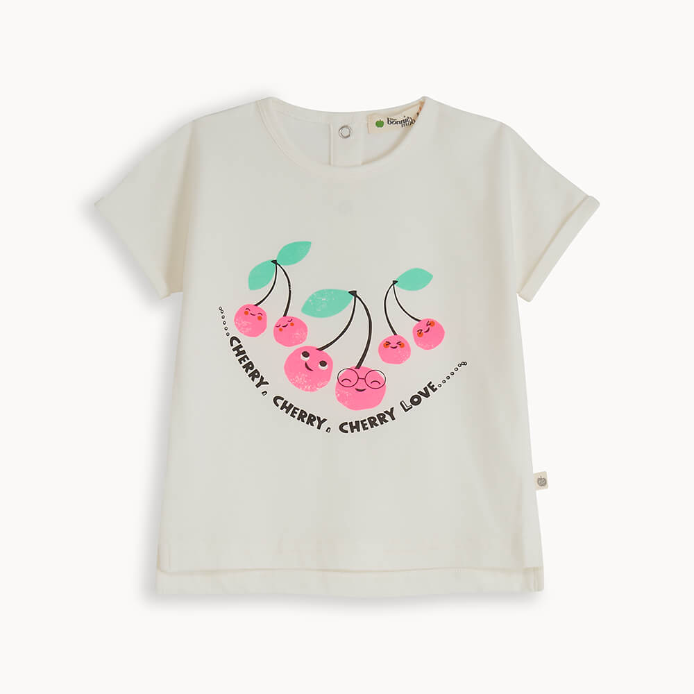 Pink 'Cherry Love' T-Shirt & Shorts