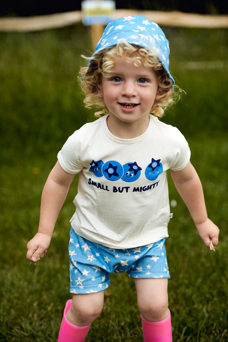 'Small But Mighty' Blueberry T-Shirt & Shorts