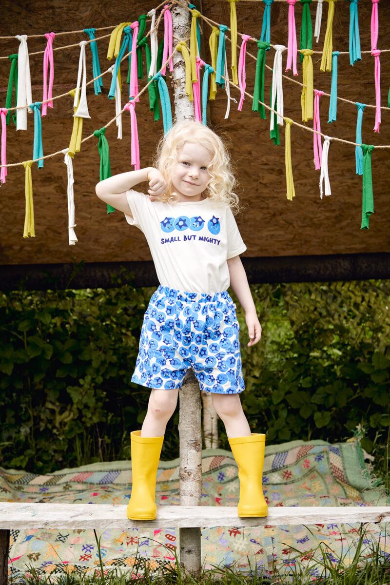 'Small But Mighty' Blueberry T-Shirt & Shorts