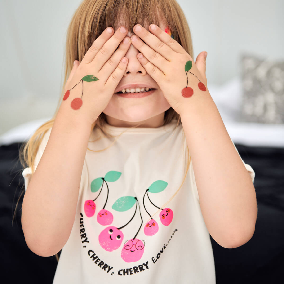 Pink 'Cherry Love' T-Shirt & Shorts