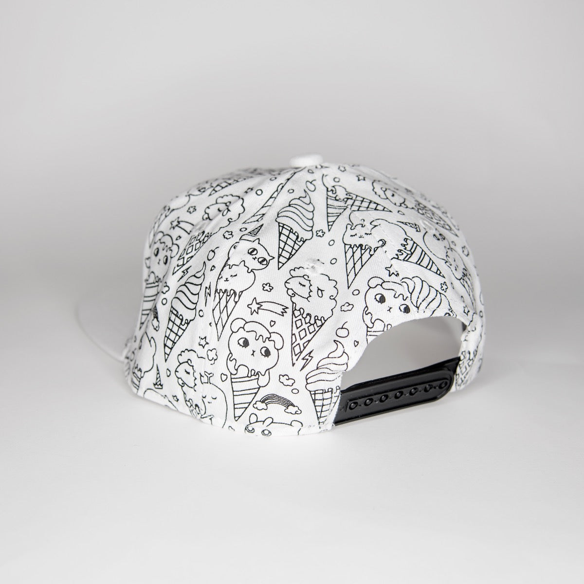 IceKream Unicorn Color In Snapback Cap
