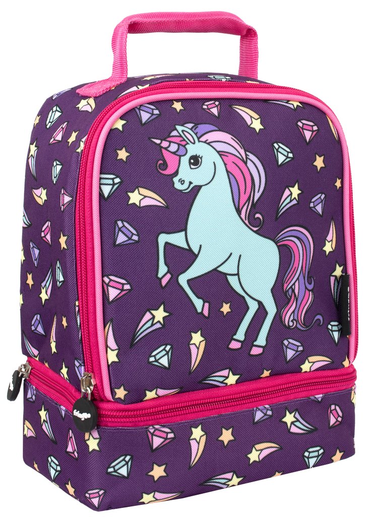 Lunch Bag Double Decker - Diamond Unicorn