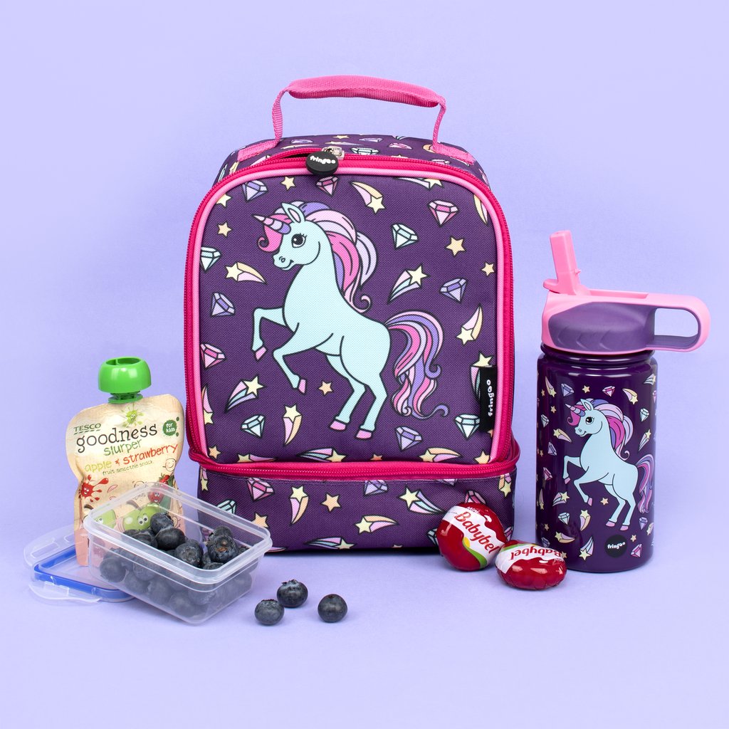 Lunch Bag Double Decker - Diamond Unicorn
