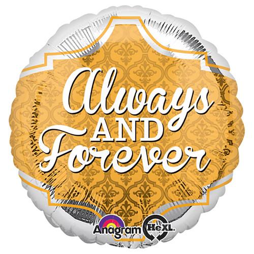 بالون عيد ميلاد Always & Forever مقاس 18 بوصة