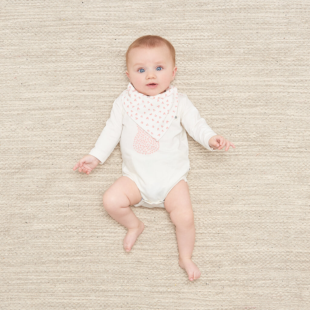 Baby Pink Bunnies Dribble Bib