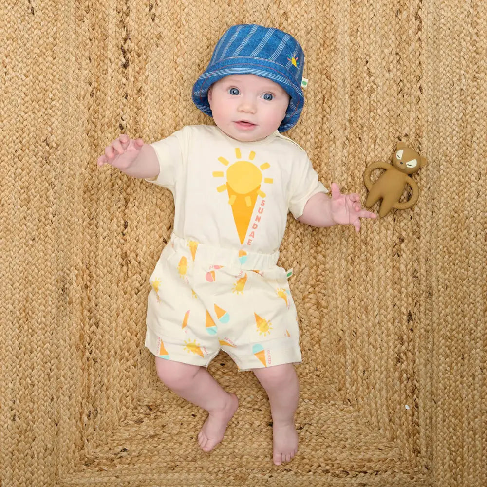 Gelato Jersey Baby Bodysuit & Short Set