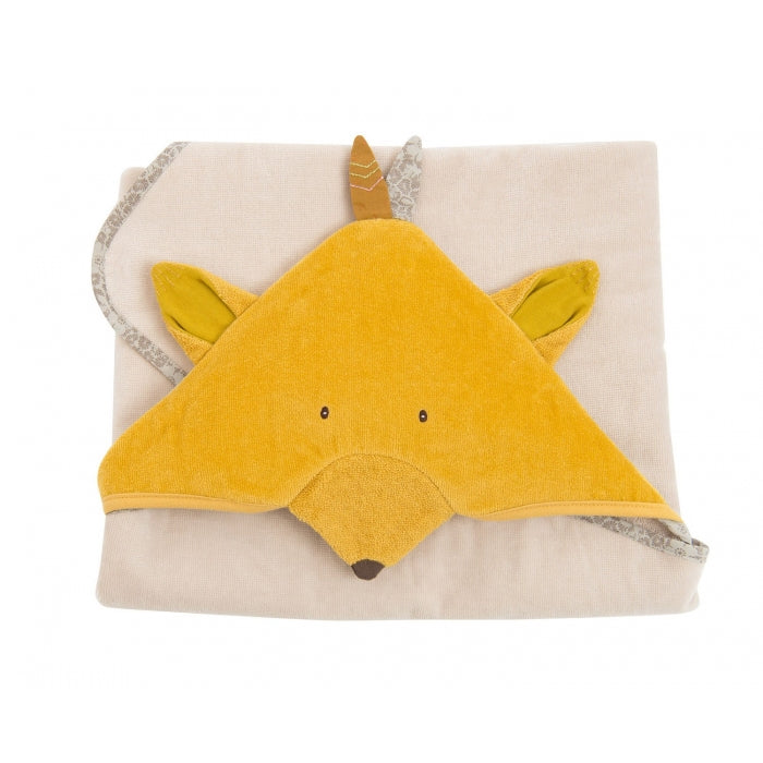 منشفة بغطاء رأس - ثعلب