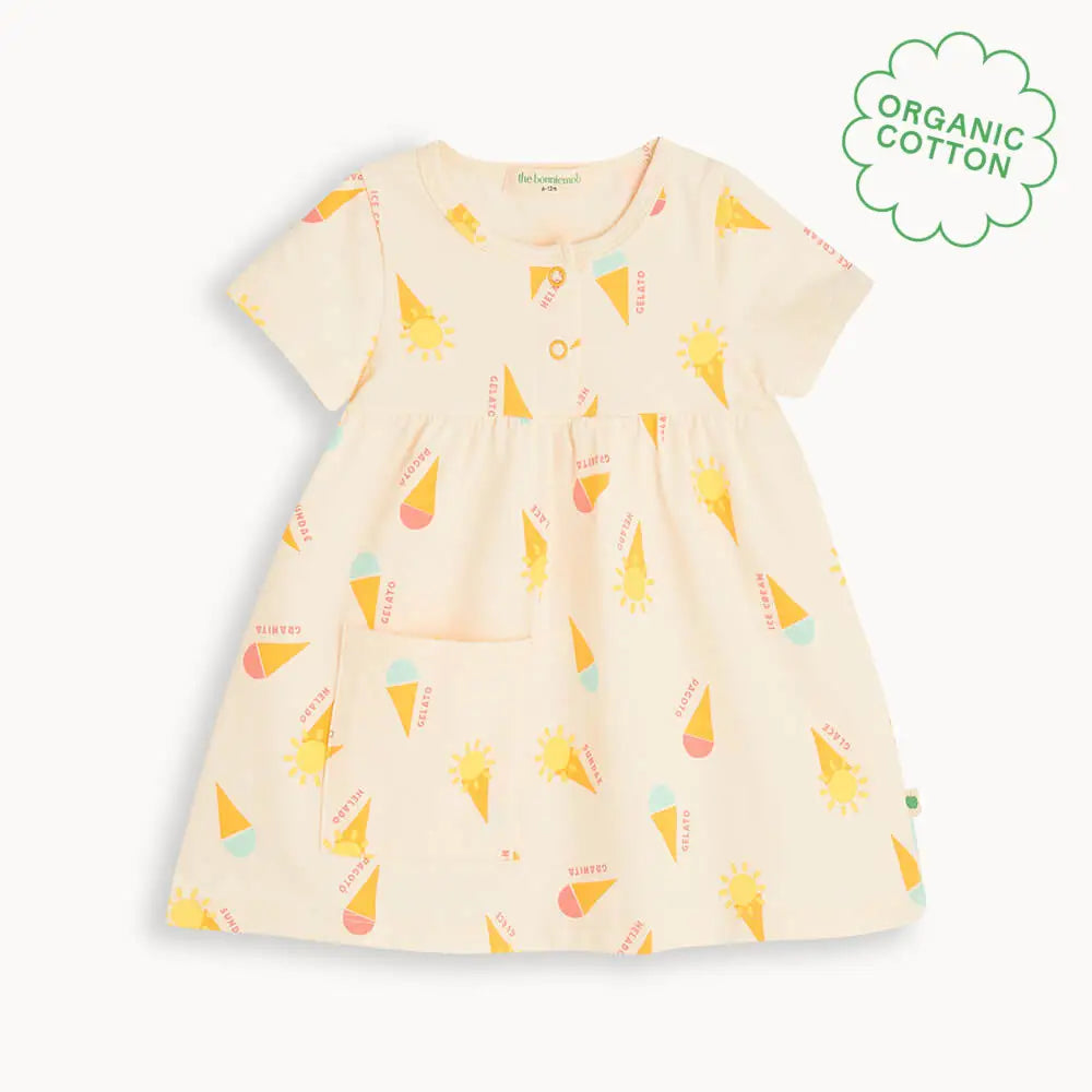 Gelato Jersey Baby & Kids Short Sleeve Dress