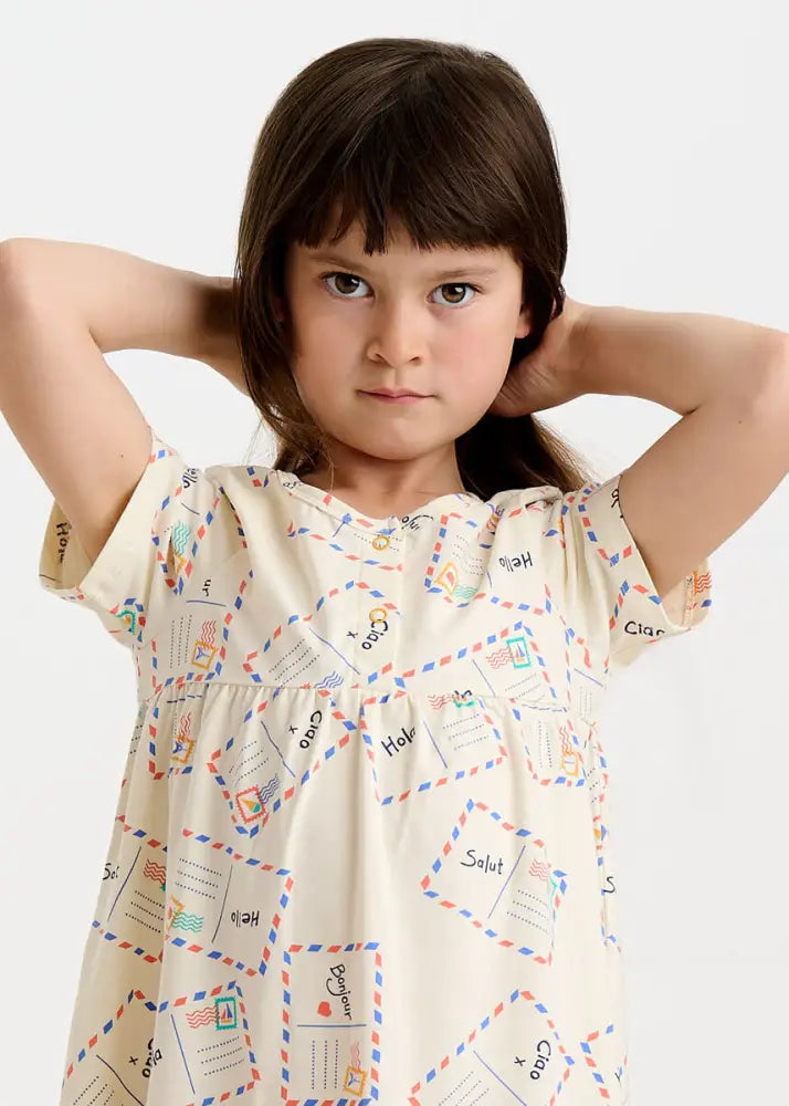 Sprinkles - Postcard Jersey Baby & Kids Short Sleeve Dress
