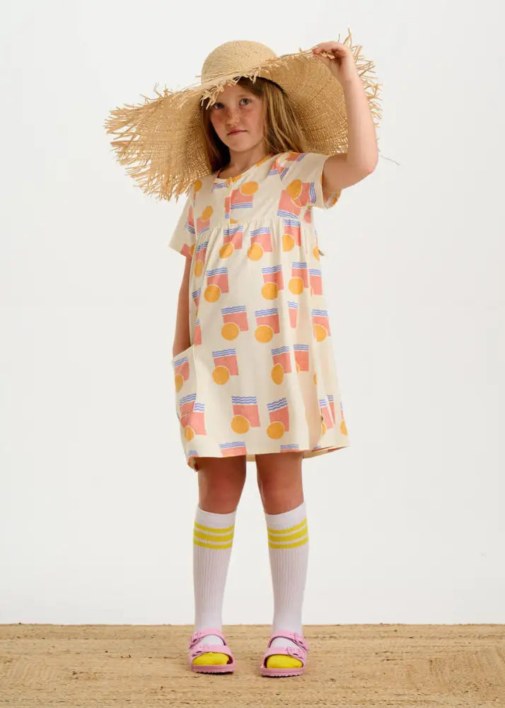 Sunset Jersey Baby & Kids Short Sleeve Dress