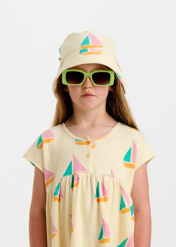 Taya - Pink Sailboat Baby & Kids Sun Dress