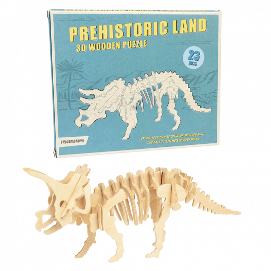 Triceratops 3D Wooden Puzzle