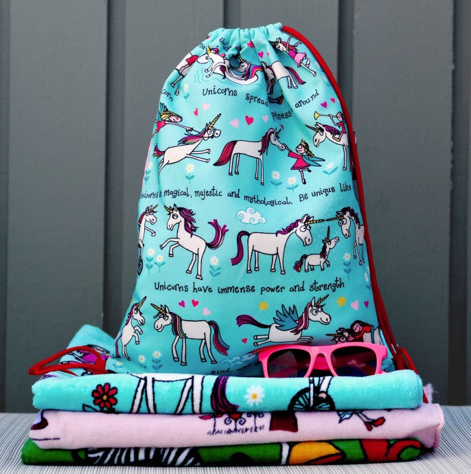 Drawstring Bag - Unicorns