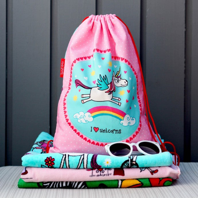 Drawstring Bag - Unicorns
