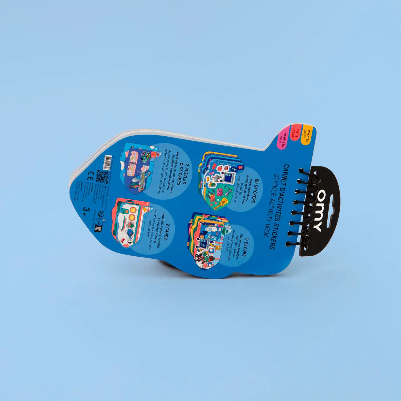 Combo Set Sticker Activity Book Plane & 2 Fabulous Stickers - Burger & Flowers