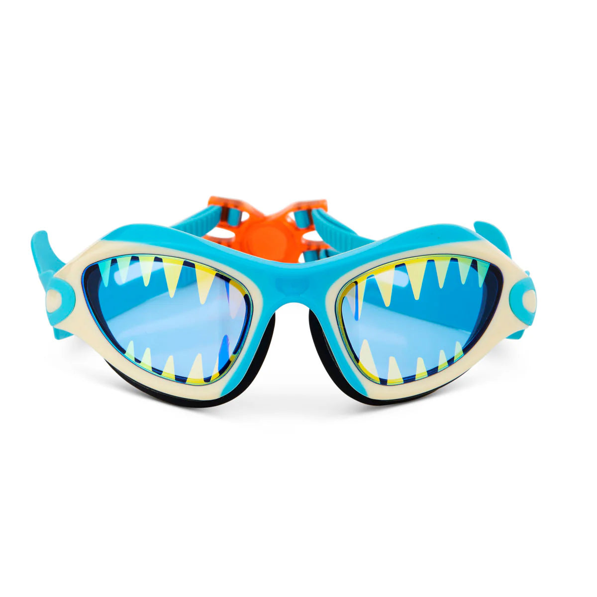 Shark Tooth White Megamouth Swim Goggles