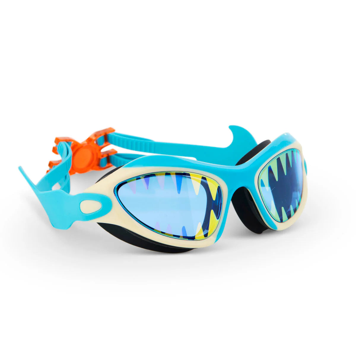 Shark Tooth White Megamouth Swim Goggles