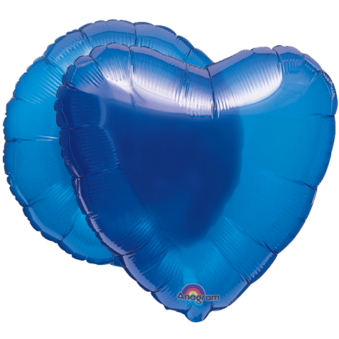 Magicolor Saphire Blue Heart Balloon 18"