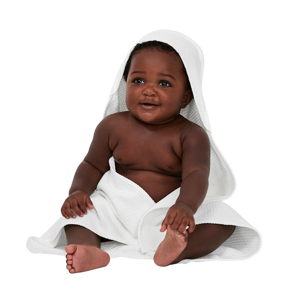 Baby Hooded Towel - Classic - Wishful White