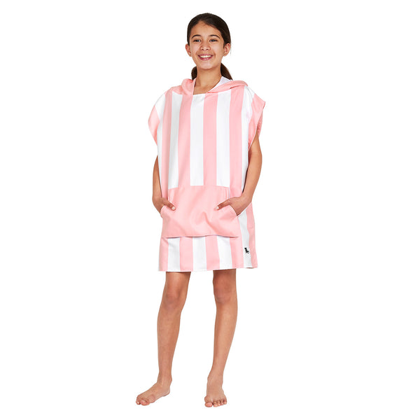 Quick Dry Poncho Towel - Malibu Pink