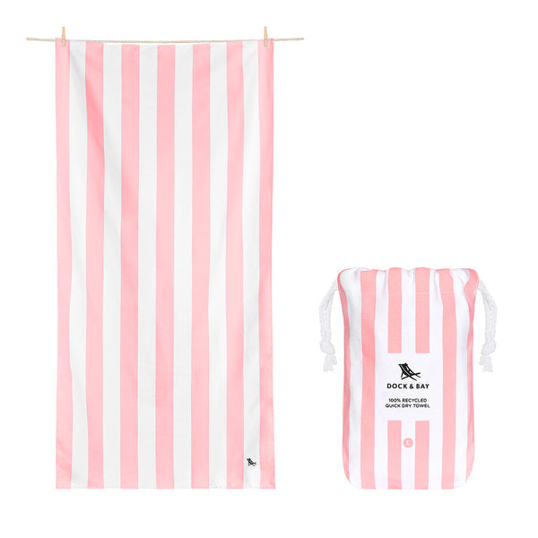 Sand Free & Quick Drying Towel - Malibu Pink