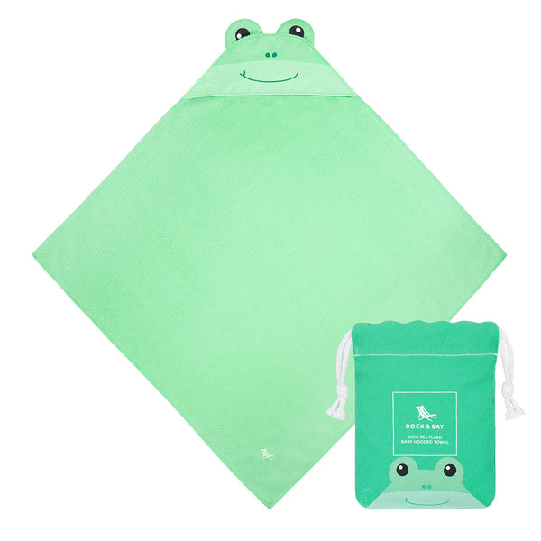 Baby Hooded Towel - Animal - Frankie Frog