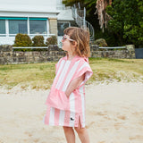 Quick Dry Poncho Towel - Malibu Pink