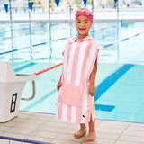 Quick Dry Poncho Towel - Malibu Pink