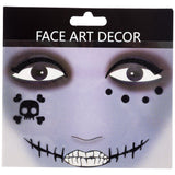 Halloween Face Art Tattoo