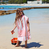 Quick Dry Poncho Towel - Malibu Pink