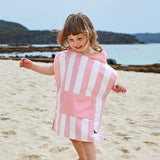 Quick Dry Poncho Towel - Malibu Pink