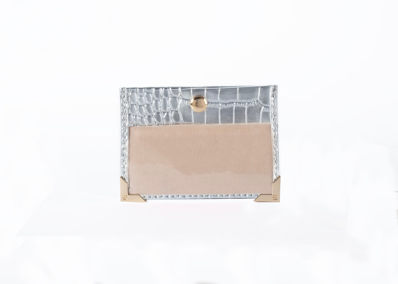 Small Jewelry Pouch - Silver