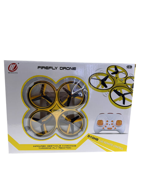 Remote Control Drone Yellow– Rechargeable 3.7V Battery Included, 3*AA Not Included, No Camera