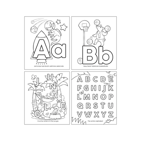 ABC: Amazing Animals Toddler Coloring Book
