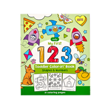 123: Shapes + Numbers Toddler Coloring Book
