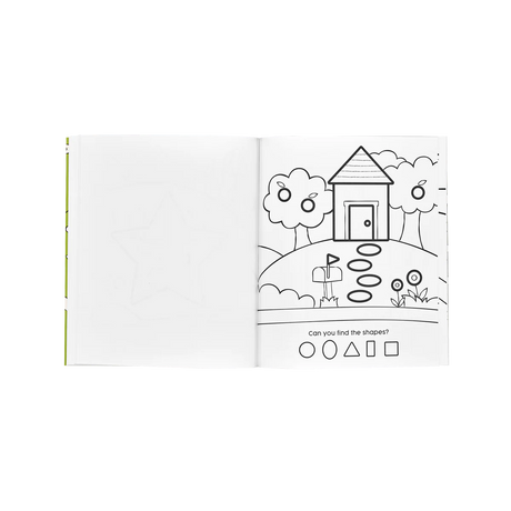 123: Shapes + Numbers Toddler Coloring Book