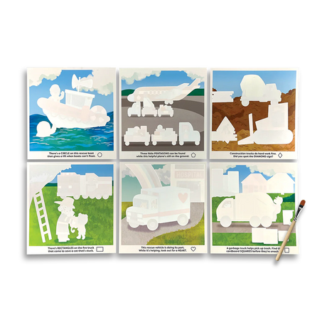Water Amaze Water Reveal Boards - Helpful Vehicles