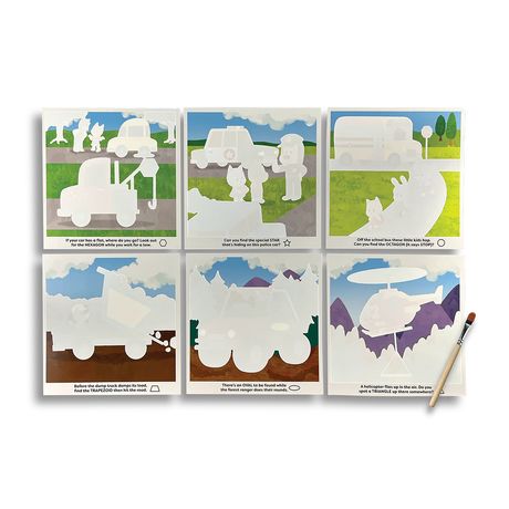 Water Amaze Water Reveal Boards - Helpful Vehicles
