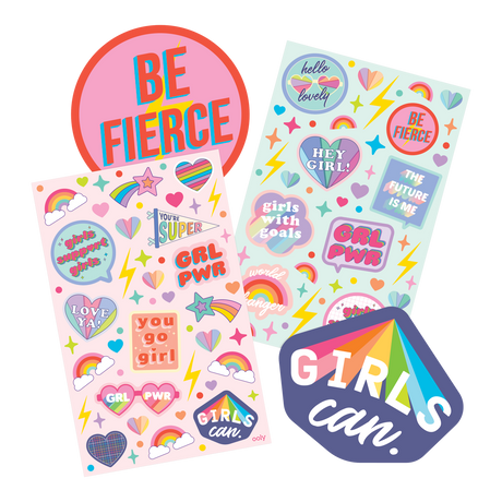 Scented Scratch Stickers - GRL PWR