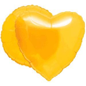 Magicolor Citrine Yellow Heart Balloon 18"