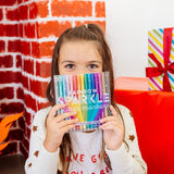 Rainbow Sparkle Glitter Markers - Set of 15