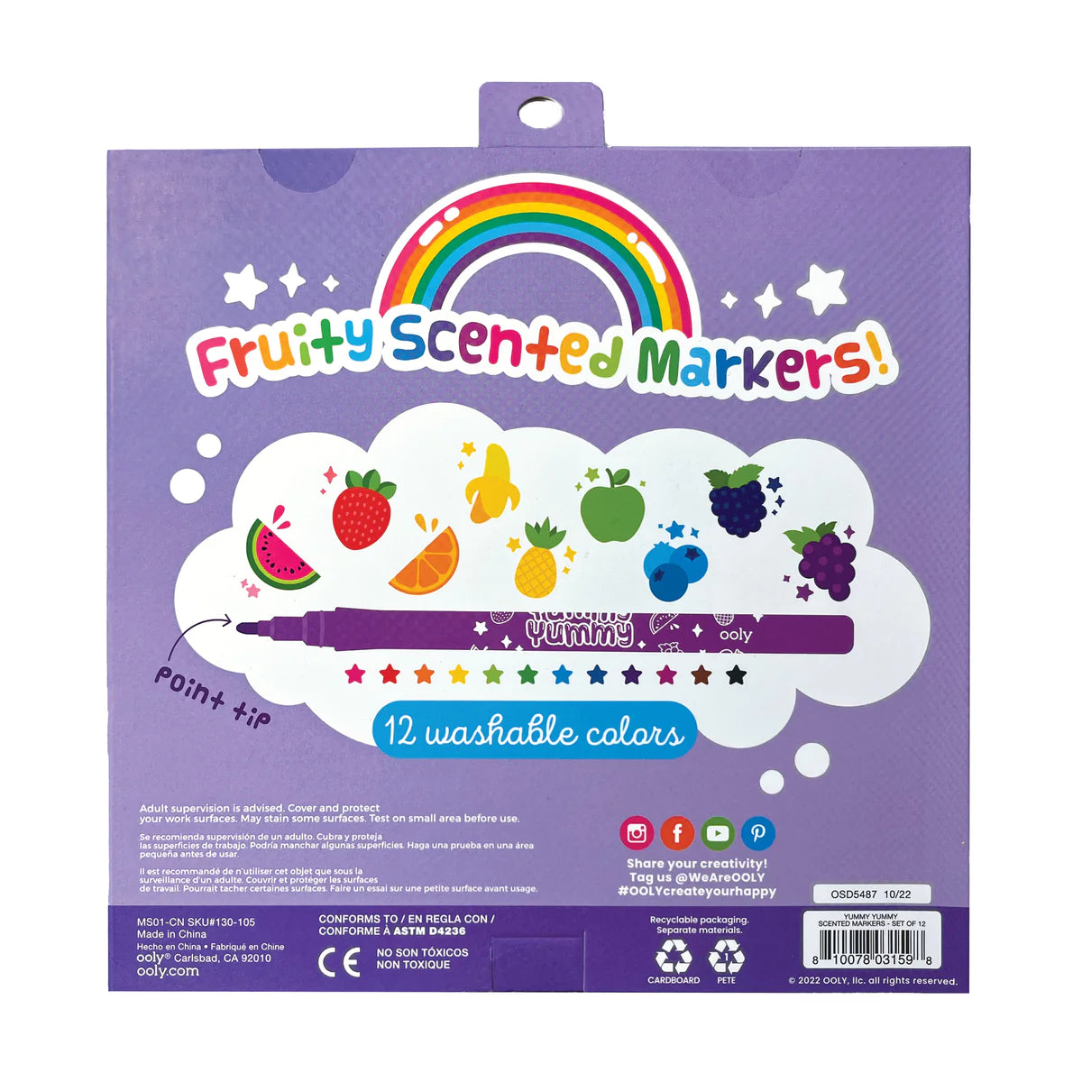 Yummy Yummy Scented Markers set of 12