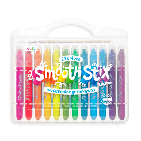 Smooth Stix Watercolor Gel Crayons - 25 PC Set