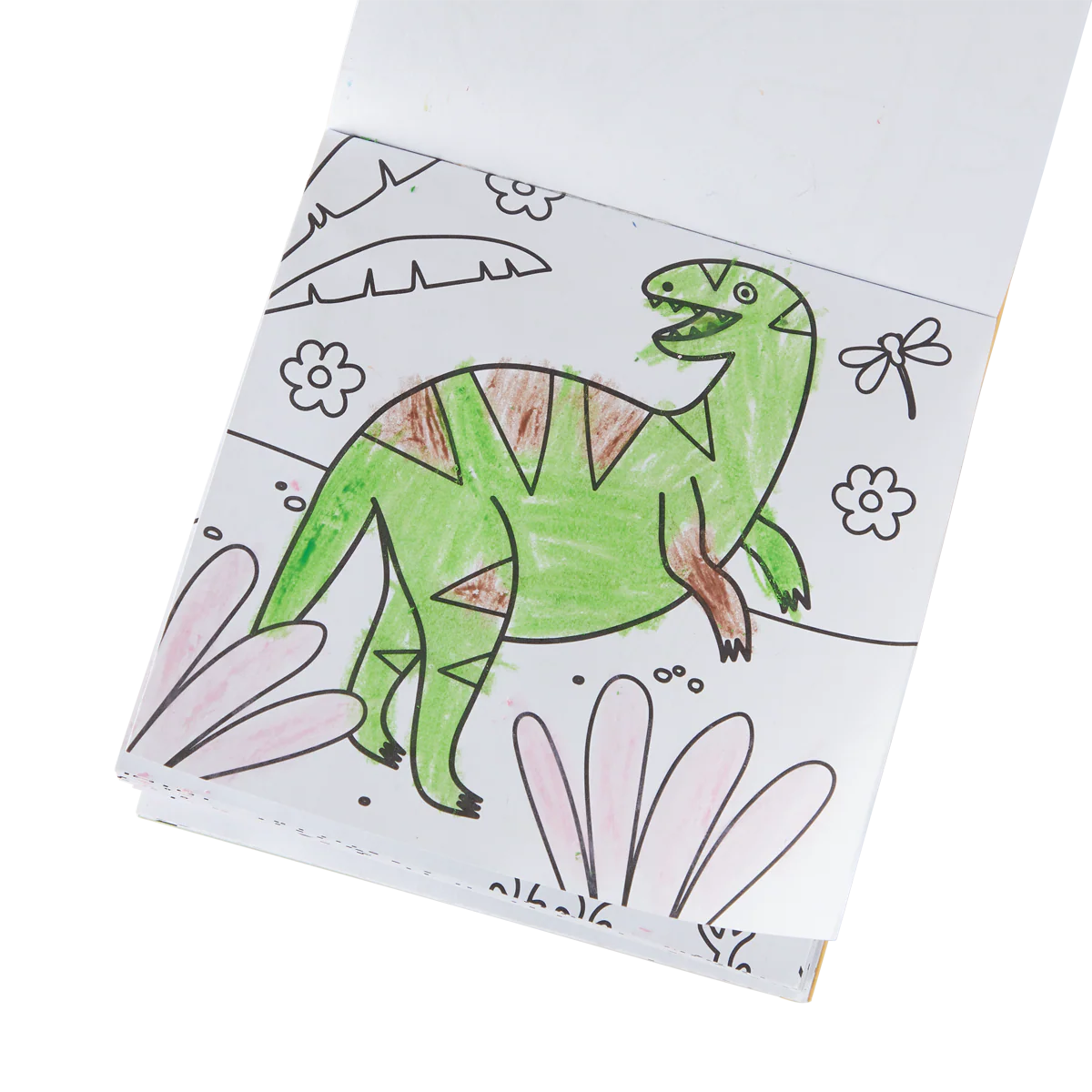 Coloring Book and Crayon Set - Dinoland - Set of 9 Crayons
