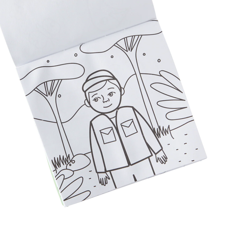 Coloring Book and Crayon Set - On Safari - Set of 9 Crayons