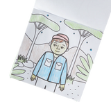 Coloring Book and Crayon Set - On Safari - Set of 9 Crayons