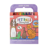 Coloring Book and Crayon Set - Pet Pals - Set of 9 Crayons