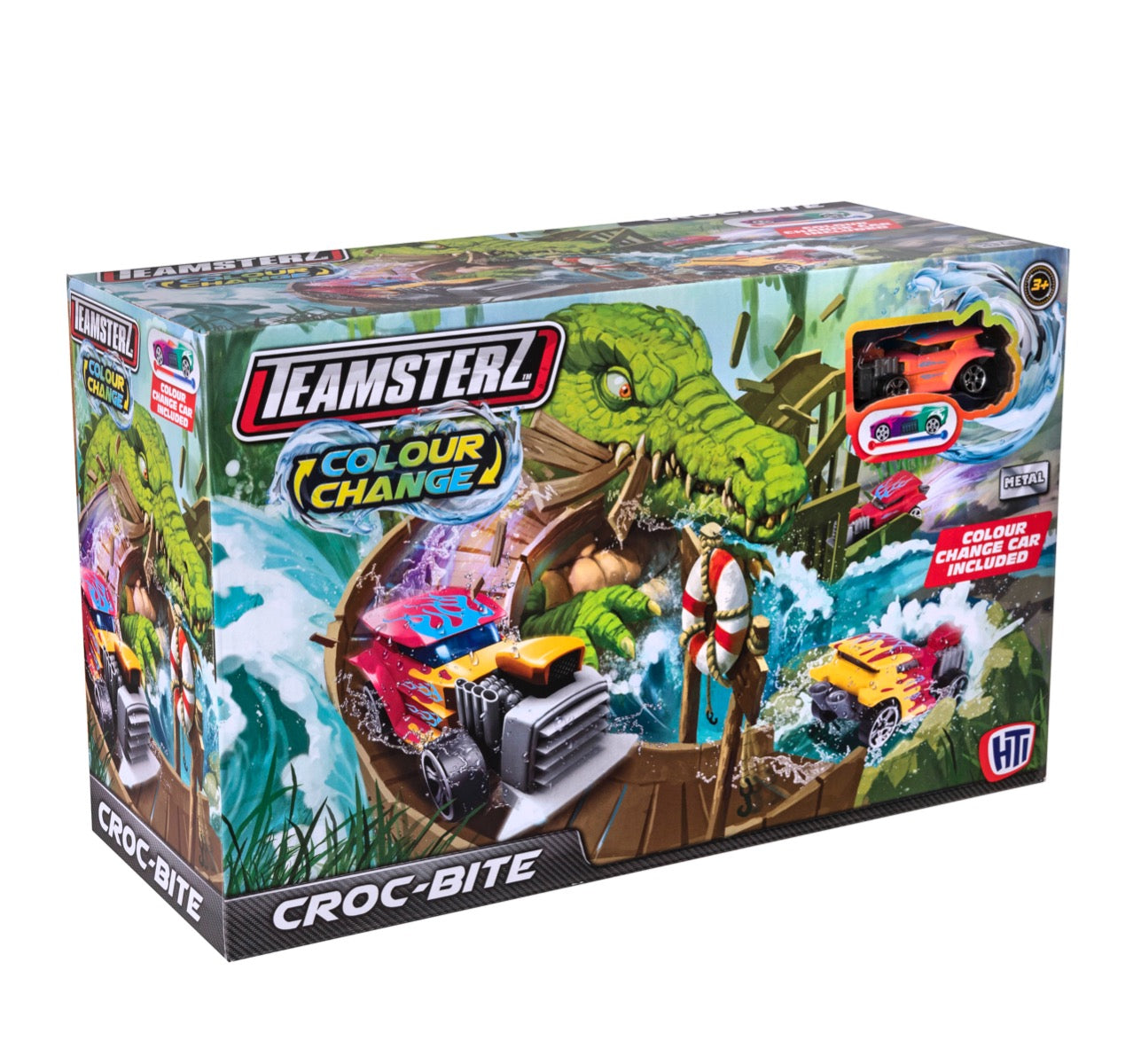 Colour Change Croc Bite Playset with 1 Car