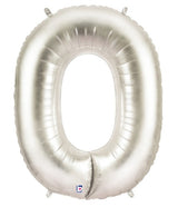 Silver Number Balloon 40"