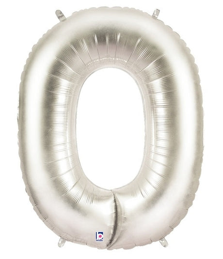 Silver Number Balloon 40"